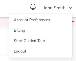 Account Drop Down